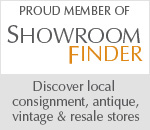 ShowroomFinder.com member. Discover local consignment, antique, vintage and resale stores.